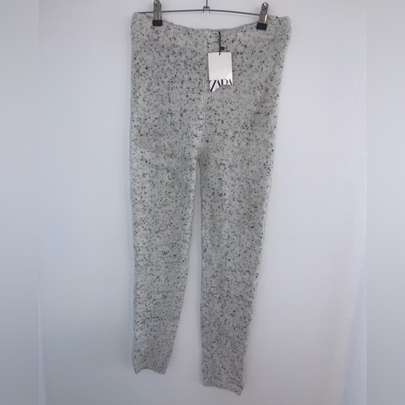 Zara Pants - NWT Zara Wooly Cuffed Pants Womens Cozy Knit Joggers